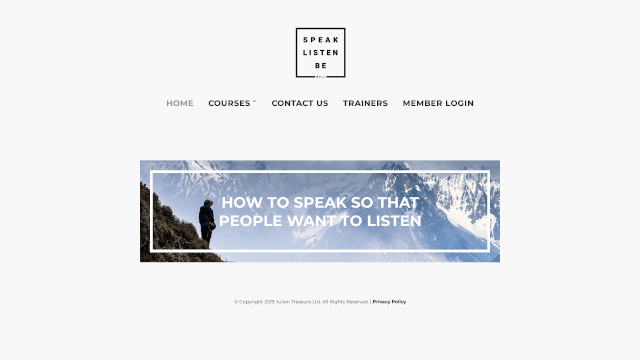 Screenshot of speaklistenbe.com