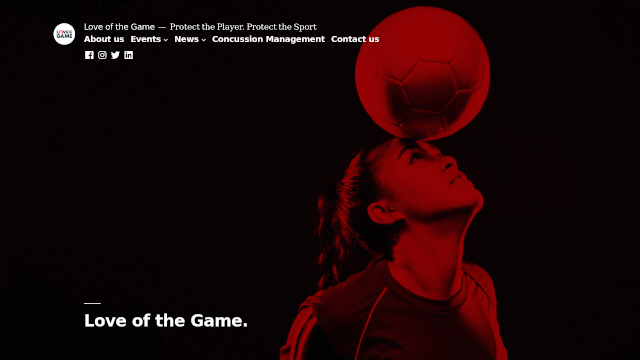 Screenshot of loveofthegame.org