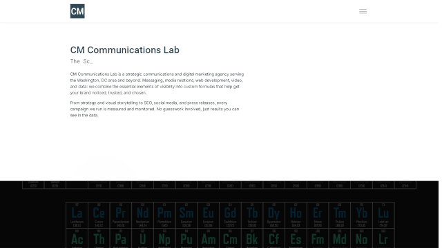 Screenshot of cmcommslab.com