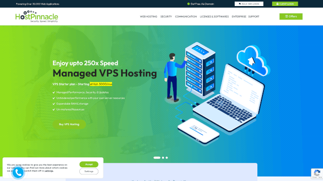 Screenshot of hostpinnacle.co.ke