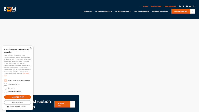 Screenshot of groupe-bam.fr