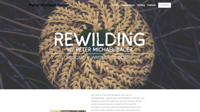Screenshot of petermichaelbauer.com