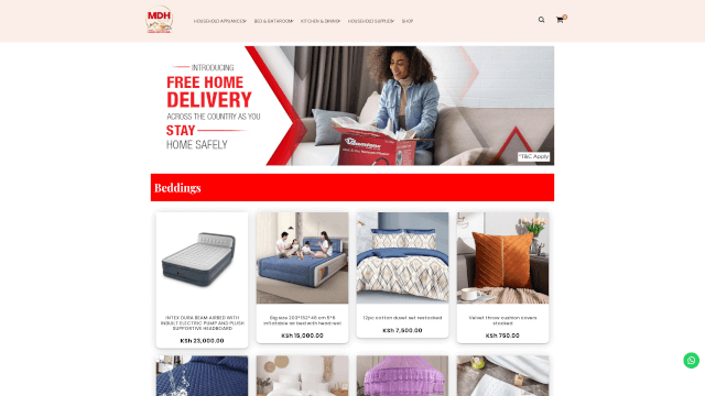 Screenshot of mariadecorhub.co.ke