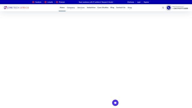 Screenshot of jometechafrica.com
