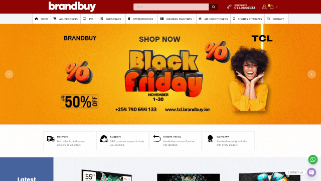 Screenshot of tcl.brandbuy.ke