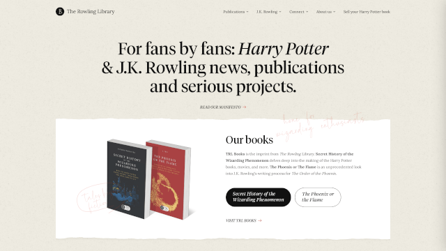 Screenshot of therowlinglibrary.com