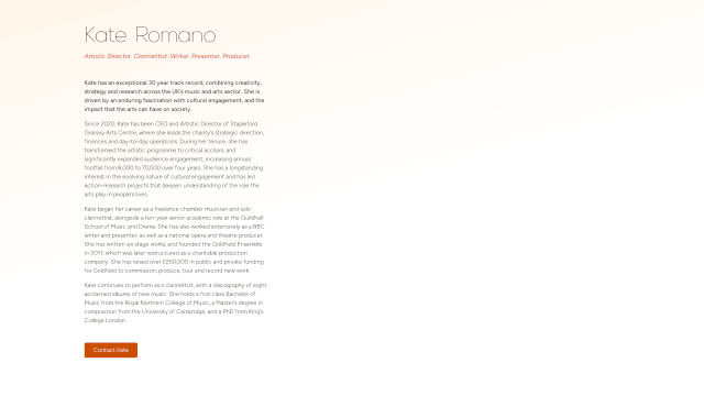 Screenshot of kateromano.co.uk
