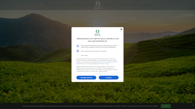 Screenshot of selinawamucii.com