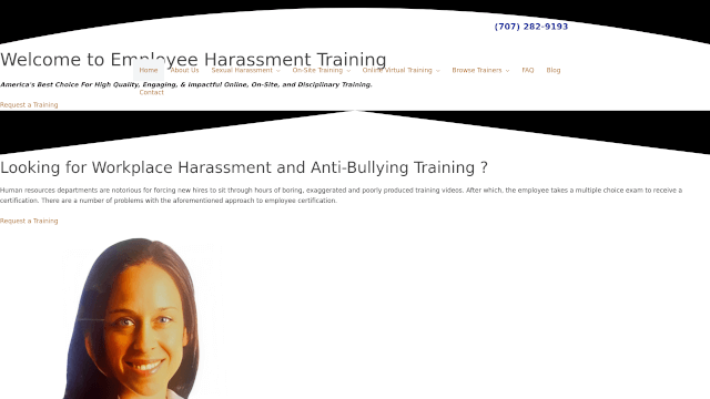 Screenshot of employeeharassmenttraini...